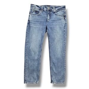 Silver Elyse Capri Jeans Womens 26 Mid Rise‎ Distressed